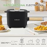 Audecook Electric Hot Pot 2L 8 Inch Frying Pan Dual Power 350W 800W view 3