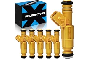 YZHIDIANF Upgraded Fuel Injectors 0280155710 Fit For:-Jeep Wrangler Cherokee Grand Cherokee Comanche 4.0L 4 Holes 1987 1988 1989 1990 1991 1992 1993 1994 1995 1996 1997 1998 (6 PCS)