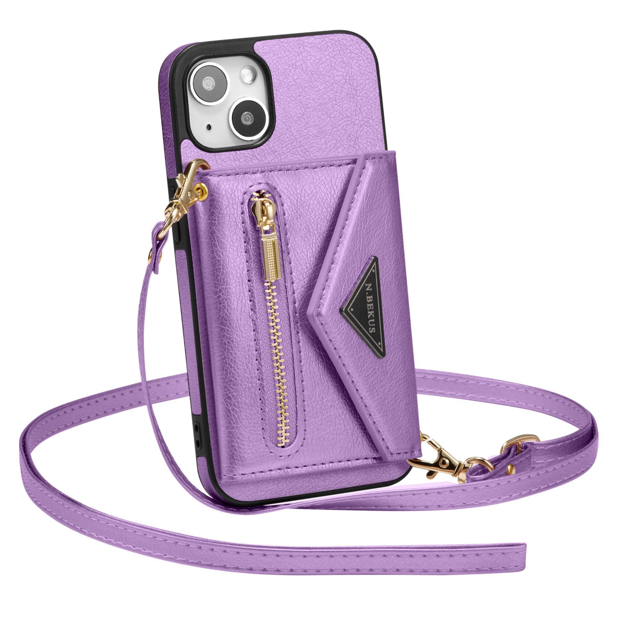 ZCDAYE Case for iPhone 14, iPhone 14(6.1 inches) Wallet Phone Case, Premium Leather Phone Case for iPhone 14(6.1 inches) - Purple