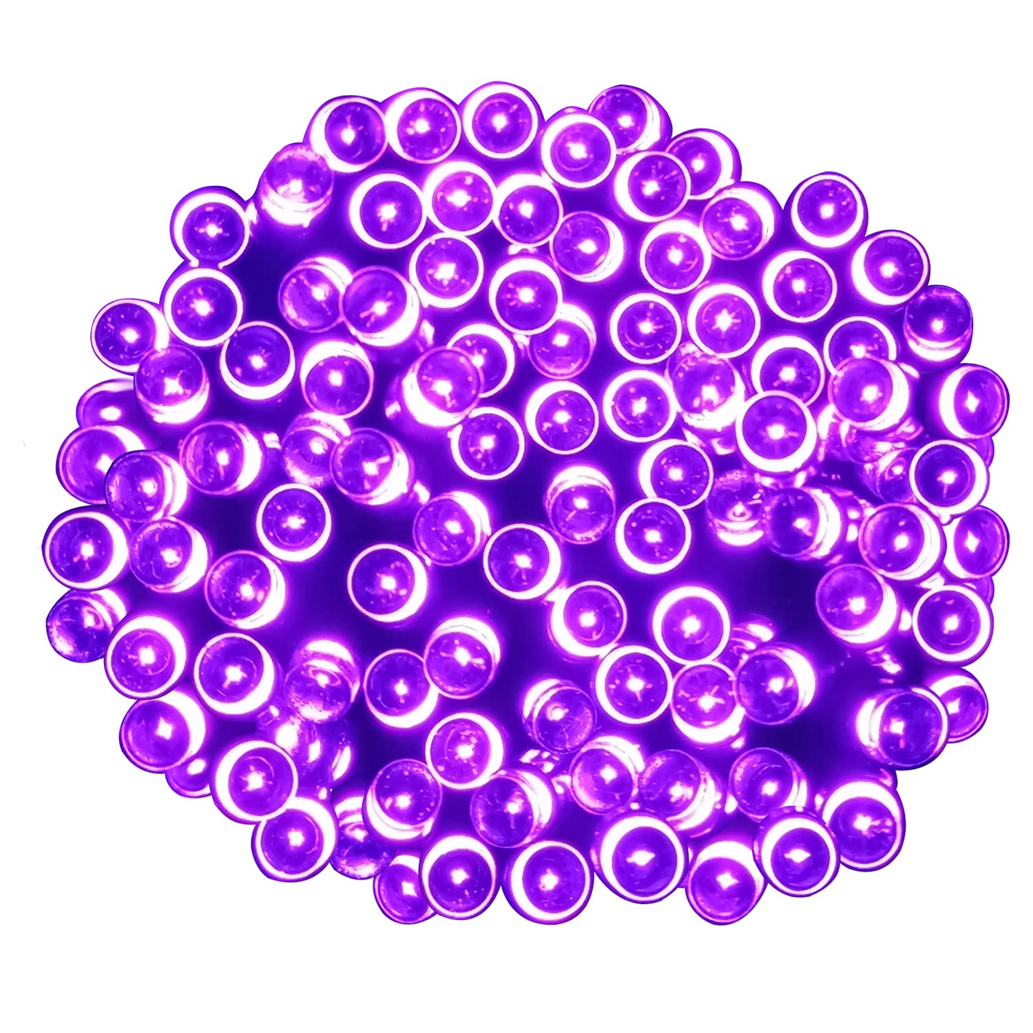 Tuokay Super Bright Plug in Fairy Lights with Memory Function, 23m 200 LED Indoor Decorative String Lights for Tree Gazebo Patio Yard Fence Ornament (Purple)