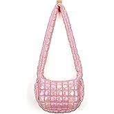 DOYOGI Puffy Tote Bag Lightweight Padding Hobo Bag Dazzling Shoulder Bag Soft Crossbody Bags Quilted Tote Bag