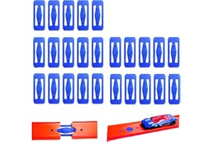 K TOMOTO Lot de 25 connecteurs pour circuit de course compatibles avec Hot Wheels Bleu