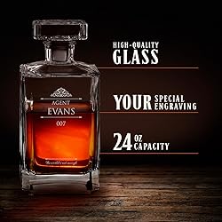Maverton Whiskey Set with 2 Glasses for man