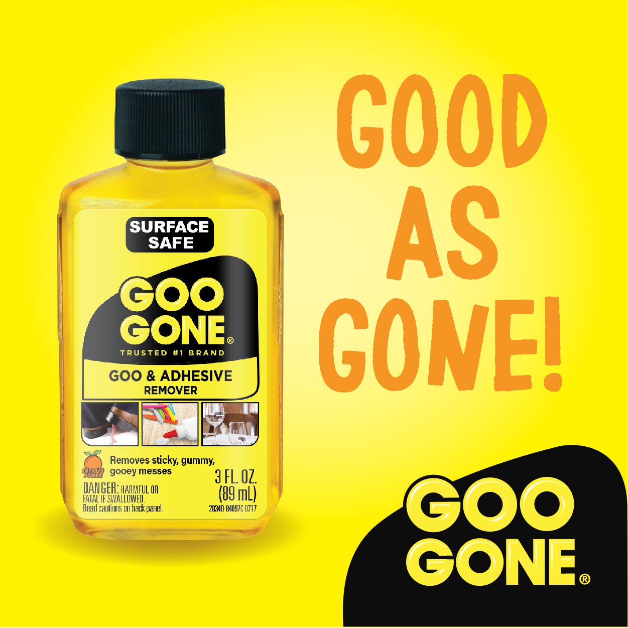 Goo Gone Original - Adhesive Remover - 3 Fl. Oz.: Grocery & Gourmet Food