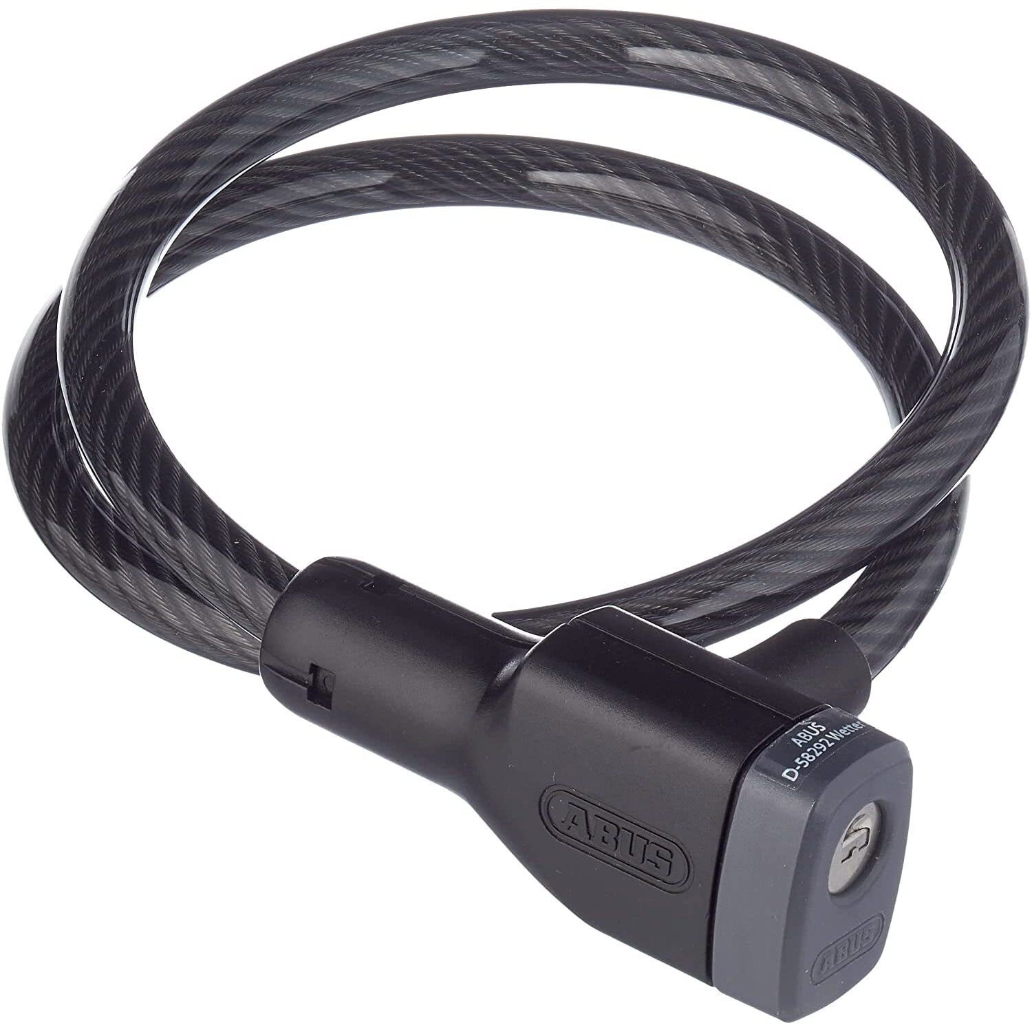 ABUS cable lock Racer 6412K + SCMU bracket - Steel cable with plastic coating - Bicycle lock with security level 4