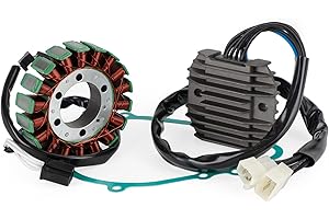 VIPIH Magneto Coil Stator + Voltage Regulator + Gasket Assy Fit For Kawasaki ZX 600 636 Ninja ZX6R ZX6RR 2005-2006