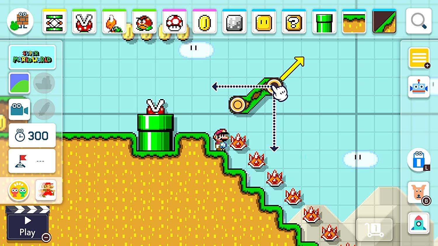 super mario maker 2 on the nintendo switch