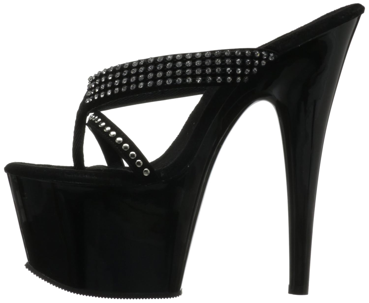 pleaser women's adore-703 thong sandal