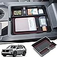 Center Console Organizer for 2023 2024 2025 Honda Pilot, 2024 2025 Honda Ridgeline/Passport Upgrade Design Tray Accessories Interior Armrest Box Divider ABS Plastic Material-Red Trim