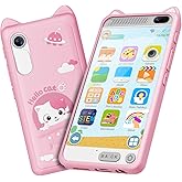 Kids Smart Phone for Girls, 3.97" Touchscreen Kids Phone Toys for 3-12 Birthday, Dual Camera, Built-in 8G SD Card Cell Phone for Boys Girls Toys(Pink)