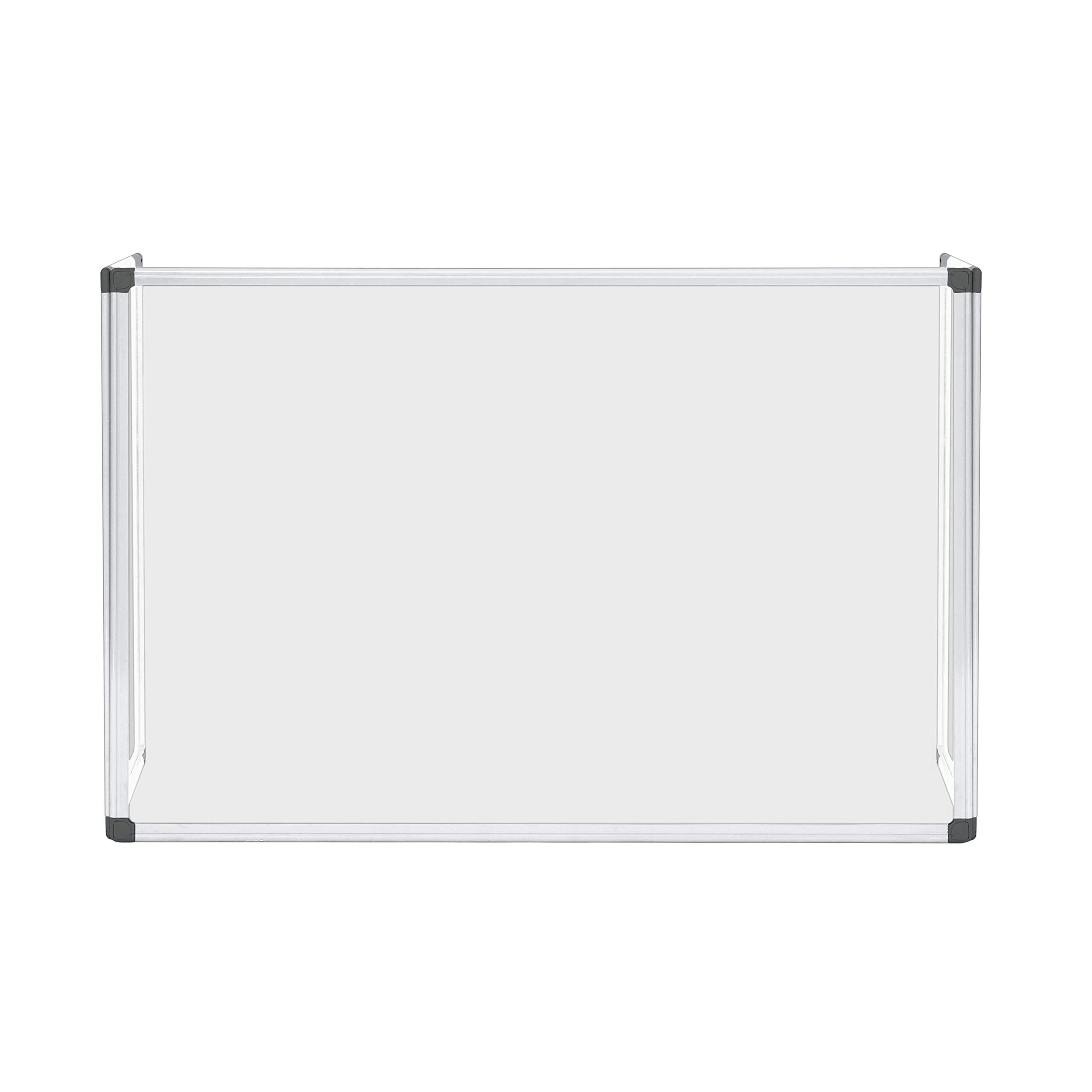 Bi-Office Trio Glass Board, Triple Glass Board with Aluminium Frame, 90 x 60 cm and Two 45 x 60 cm Boards