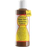 Maui Babe Browning Lotion - Natural Hawaiian Tan Accelerator with Vitamins &amp; Antioxidants - Moisturizing Formula for All Skin Types - Made in USA - 4 fl oz
