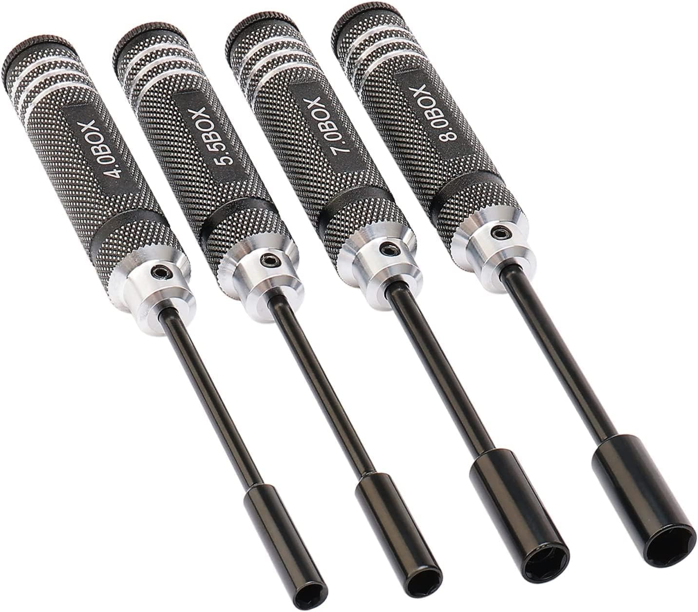 Rowiz SD Racing Parts 4PCS Hex Screw Drive RC Repair Tools Kit Flat Head Screwdrivers 4.0 5.5 7.0 8.0mm for RC Models Car Boat Airplane