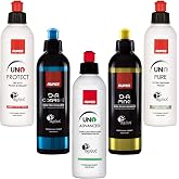 RUPES 5 Pack High Performance Orbital Polishing Compounds - Includes 250ml Bottles of D-A Coarse, D-A Fine, Protect, Pure, and Advanced