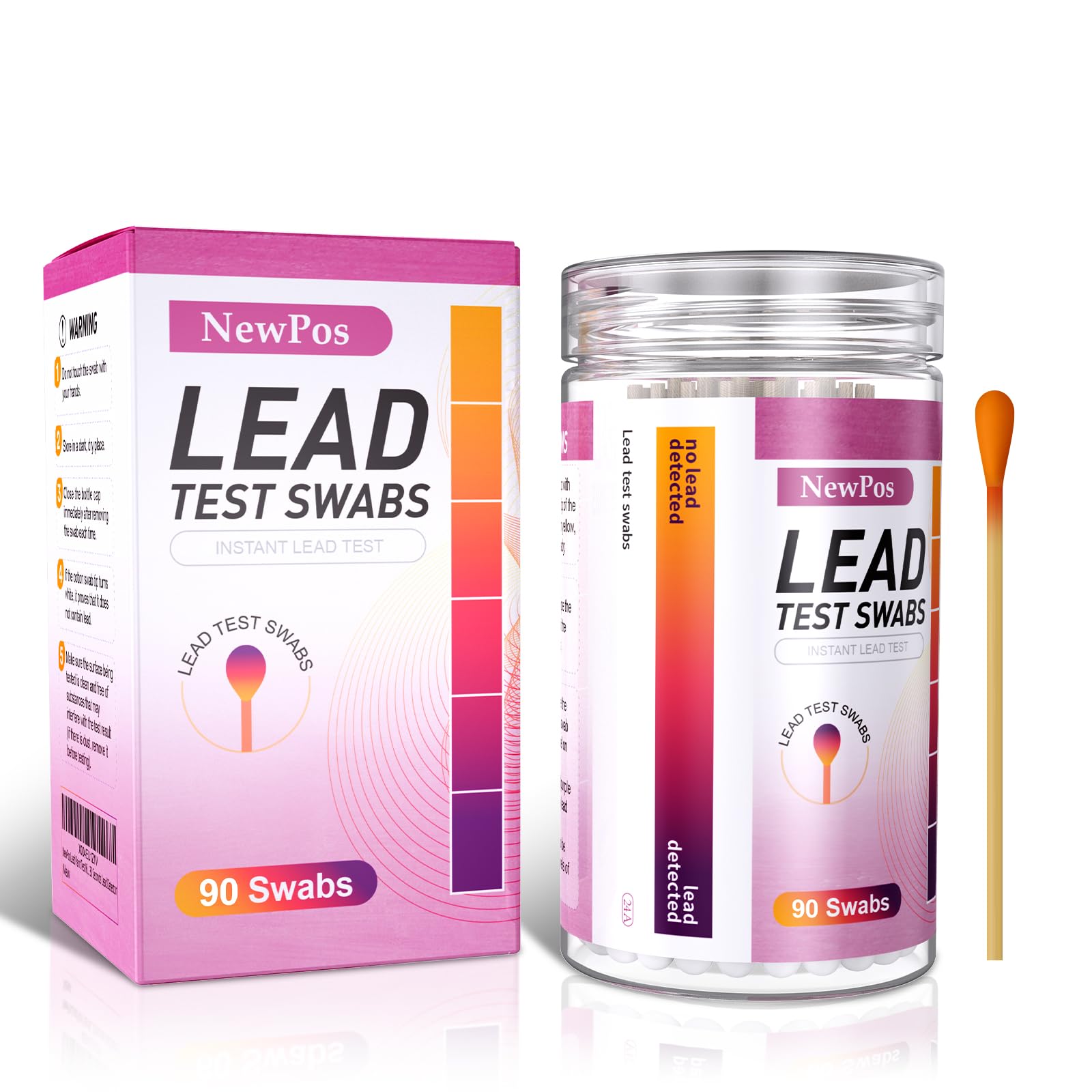 NewPos Lead Test Kit: 90 Swabs Accurately