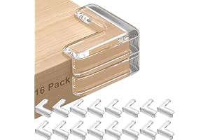 BUNIFA Corner Protector, 16 Packs Baby Proofing Corner Guards,Best Clear Transparent Table Edge Protectors Bumper, Keep Child Baby Safe, Protectors for Furniture Cabinet Against Sharp Corners
