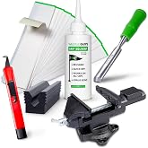 Wedge Guys Golf Grip Kits for Regripping Golf Clubs - Professional Quality - Options Include Hook Blade, 15 or 30 Tape Strips, 5 or 8 oz Solvent, Grip Tape Remover, Bench Vise &amp; Rubber Clamp