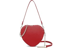 CGYGP Cute Heart Purse for Women Girls Vegan Leather Crossbody Satchels Shoulder Handbag With Wrist Strap