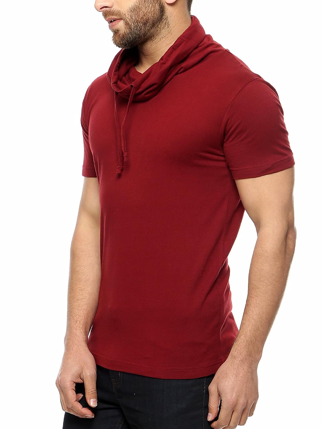 gritstones men's plain slim fit t-shirt