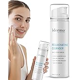 iDerma Rejuvenating Cleanser Daily Face Wash – Gentle Face Cleanser for Women, Hydrating Facial Wash for Dry or Sensitive Skin, Moisturizing Face Soap, Limpiador Facial and Jabón para la Cara from