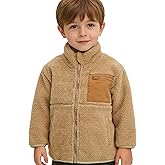 SunoZee Toddler Boys Fleece Fuzzy Warm Jacket Zipper Front Side Pockets Winter Clothes Coat for 2T, 3T, 4T, 5T