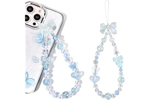 Neptniopllab Phone Charms Strap-Pink Bow Strawberry Cherry Charm Strap Universal Lanyard Wrist Chain String for Phone Case