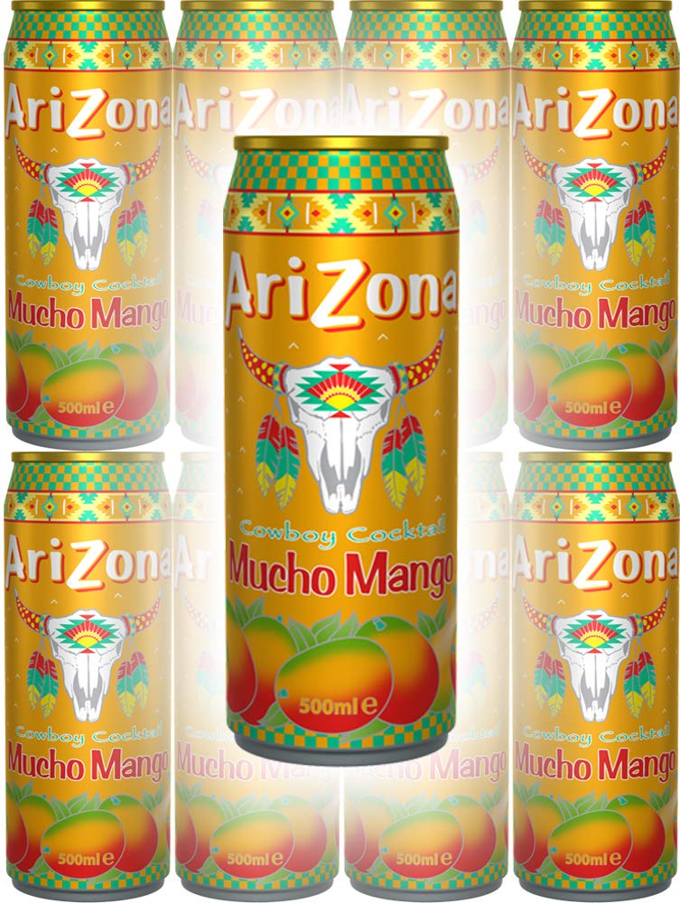 Amazon Com Arizona Tea Mucho Mango 23 Oz Tall Cans Pack Of 8 Total Of 184 Oz Grocery Gourmet Food