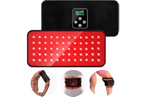 GMOWNW Red Light Therapy, Cordless Infrared Red Light Therapy Belt Wrap with Rechargeable Magnetic LED Screen Controller, Wireless Portable 660nm 850nm Infrared Red Light Therapy for Body Knee Pain Relief