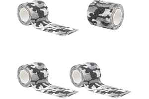 BOROLA Self-Adhesive Protective Camouflage Tape Cling Scope Wrap Military Camo Stretch Bandage for Gun Rifle Shotgun Camping Hunting