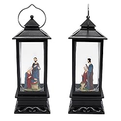 Eldnacele Musical Snow Globe Lantern Lighted Lamp