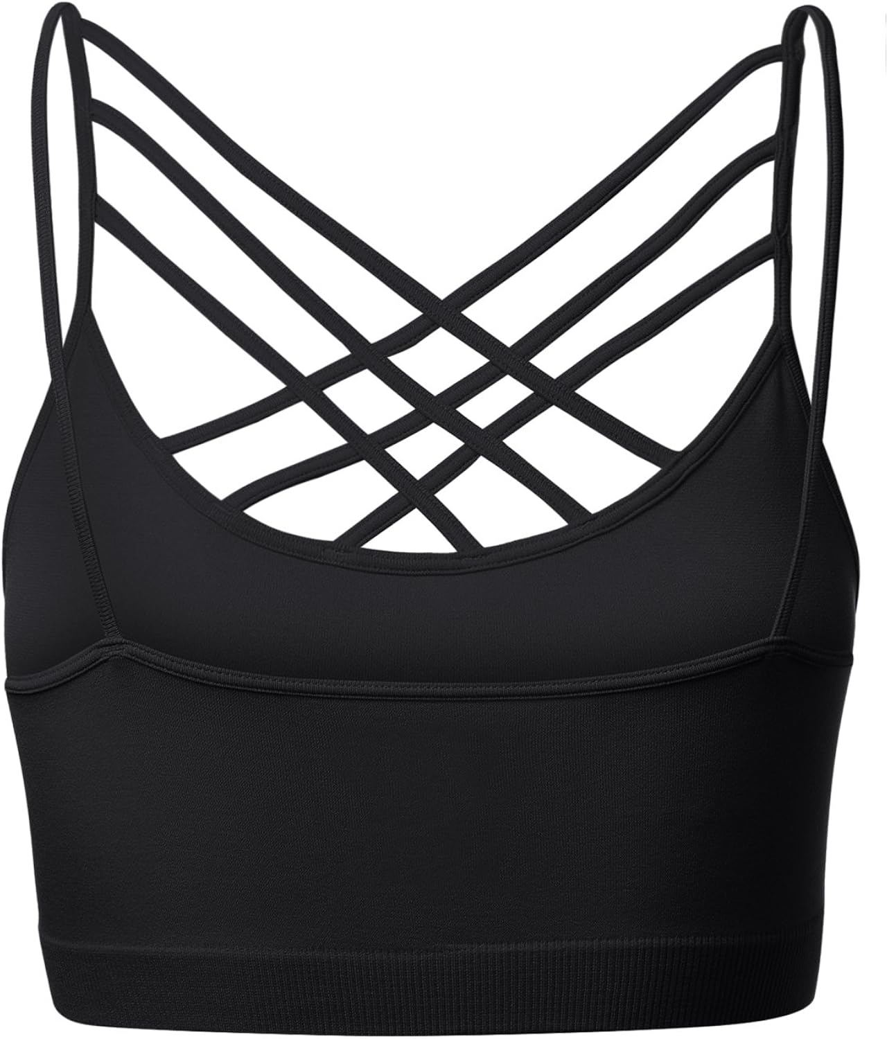 Women's Novelty Bras Seamless Triple Criss-Cross Front Bralette Sports Bra at  Women’s Clothing store