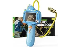 Kids Borescope Borescope Camera Toy with Light for Kids - STEM Science Educational Toy for 4 5 6 7 8 9 10 Years Old Boys Girls Birthday Gift, Snake Scope Camera for Outdoor Camping Nature Exploration