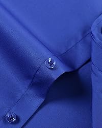 J.VER Men's Dress Shirts Solid Long Sleeve Stretch