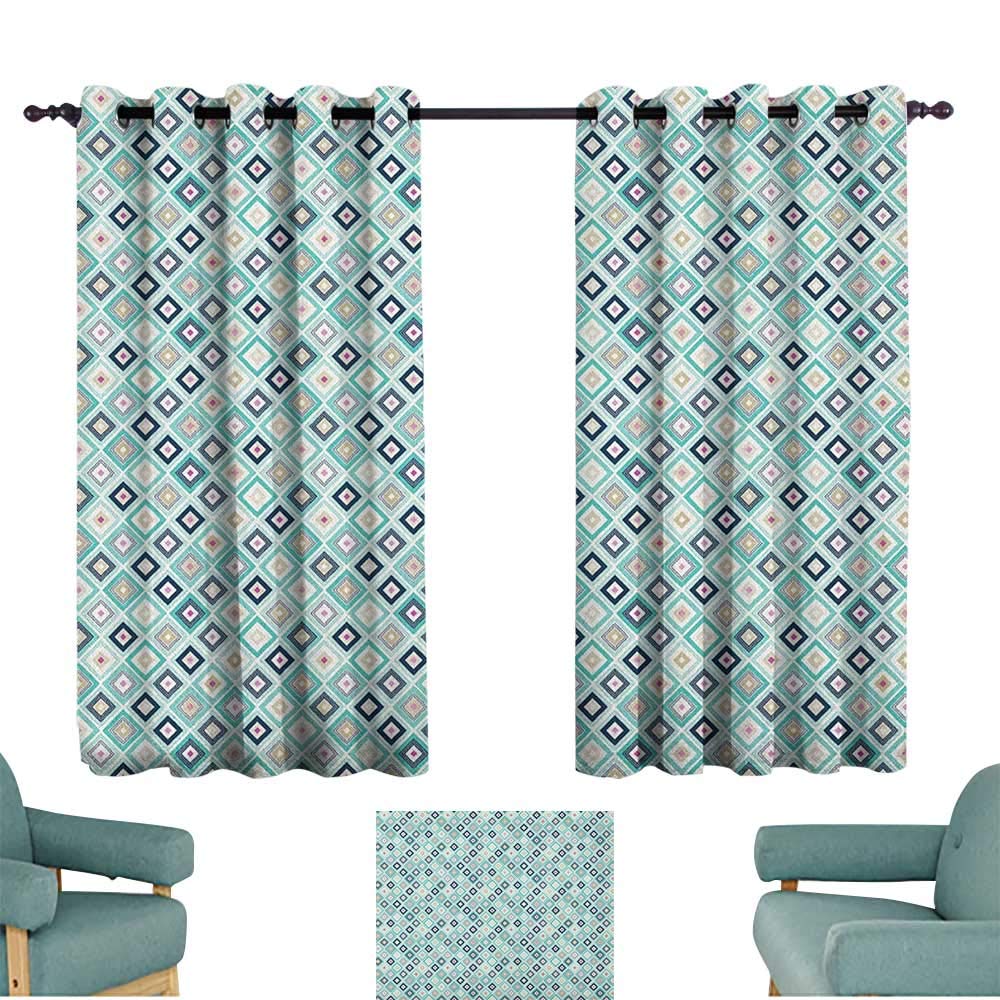 Amazon Com Paradisedecor Turquoise Print Decor Curtains Dotted