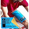 Sparthos Ice Packs for Injuries - Reusable Soft Gel Hot Cold Icepack - Medical First Aid Pain Relief - Flexible Pack - Instant Icing Compress Therapy - Fits Knee, Shoulder, Elbow (Medium, Pack of 1)