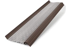 Waterlock Micromesh 5 inch Gutter Guards Leaf Protection, 1 Feet Sample Pack Dark Bronze, Stainless Steel Mesh, Aluminum Gutter Covers, Contractor Grade Gutter Guard from Manufacturer