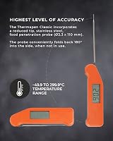 ETI SuperFast Thermapen 3 Classic Orange Instant Read Thermometer view 3