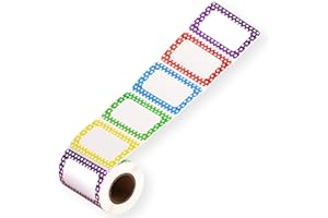 Methdic 5 Colors Name Tags Stickers 400 Labels Star Style for Office, Meeting, School, Teachers and Mailing…