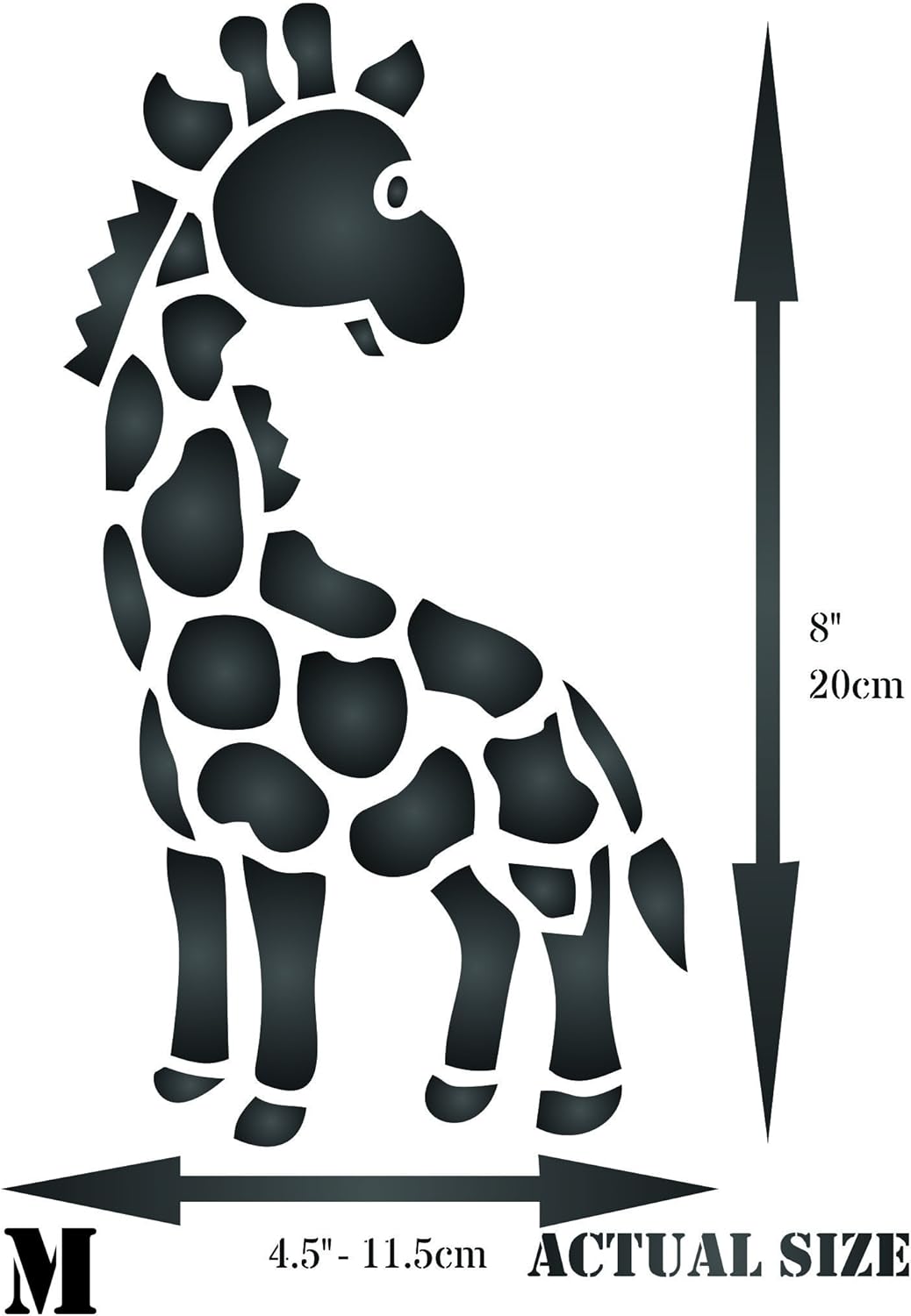 Utilisation Sur Papier Projets Journal De Scrapbooking Murs Sols Tissu Meubles En Verre Bois Reutilisable Chambre Denfant Jouet Bebe Animaux Sauvages Mural Pochoir Bebe Girafe Pochoir Loisirs Creatifs Papiers Et Papeterie Dwteam In