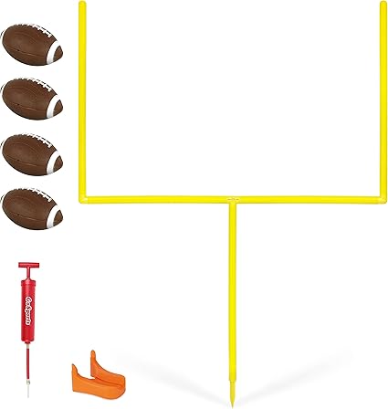 Amazon Com Gosports Pro Kick Challenge Field Goal Post Set With