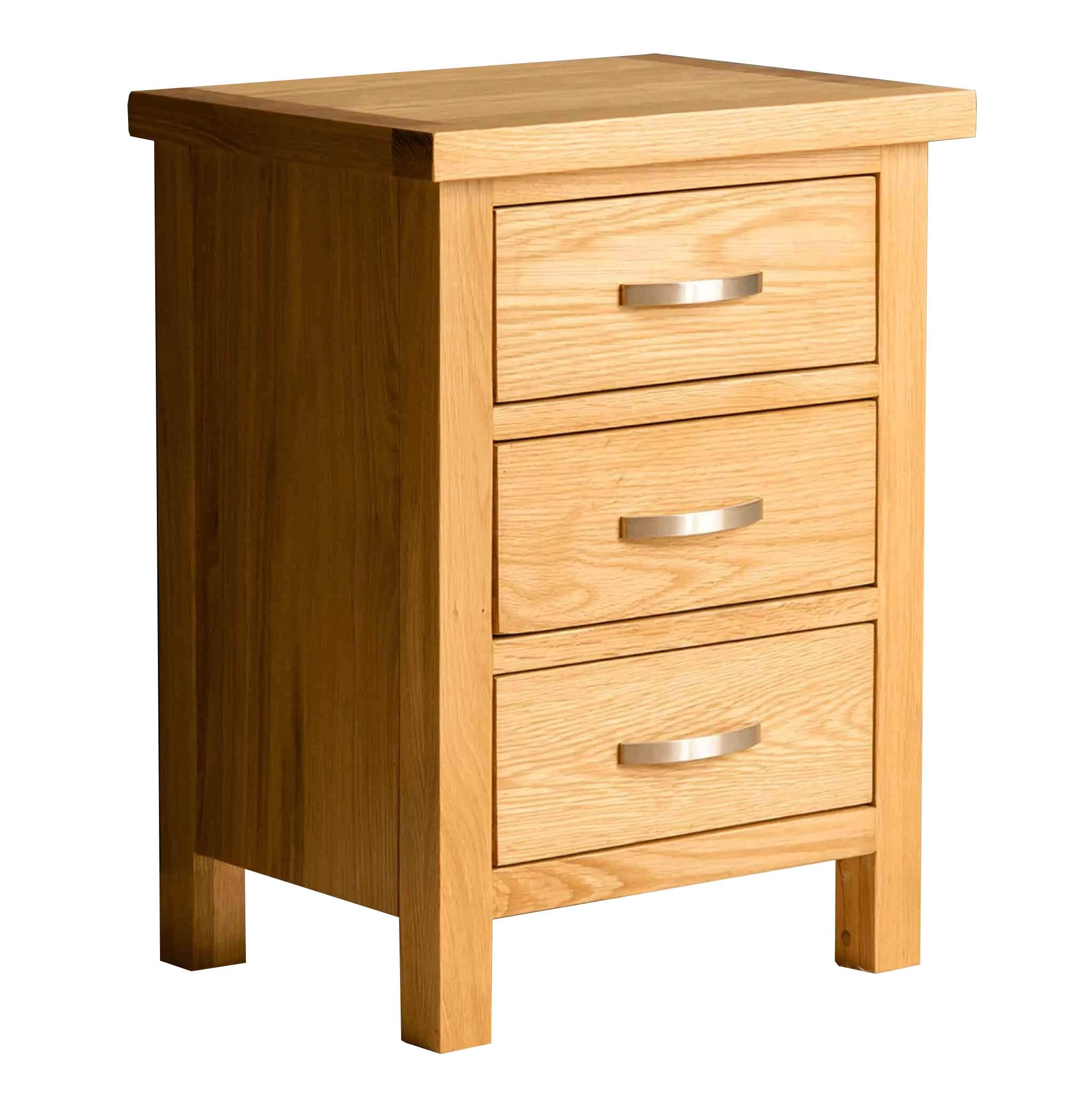Roseland Furniture London Oak Bedside Table Cabinet Solid Wood Side End Nightstand With 3 Drawers For Bedroom Buy Online In South Africa At Desertcart Co Za Productid 50819405
