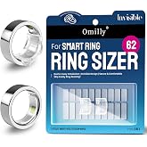 Omilly Smart Ring Size Adjuster for Oura Ring Gen 4 / Gen 3, Invisible Ring Sizer Reducer with Stickers and Inserts, Secure Comfortable Fit-62PCS