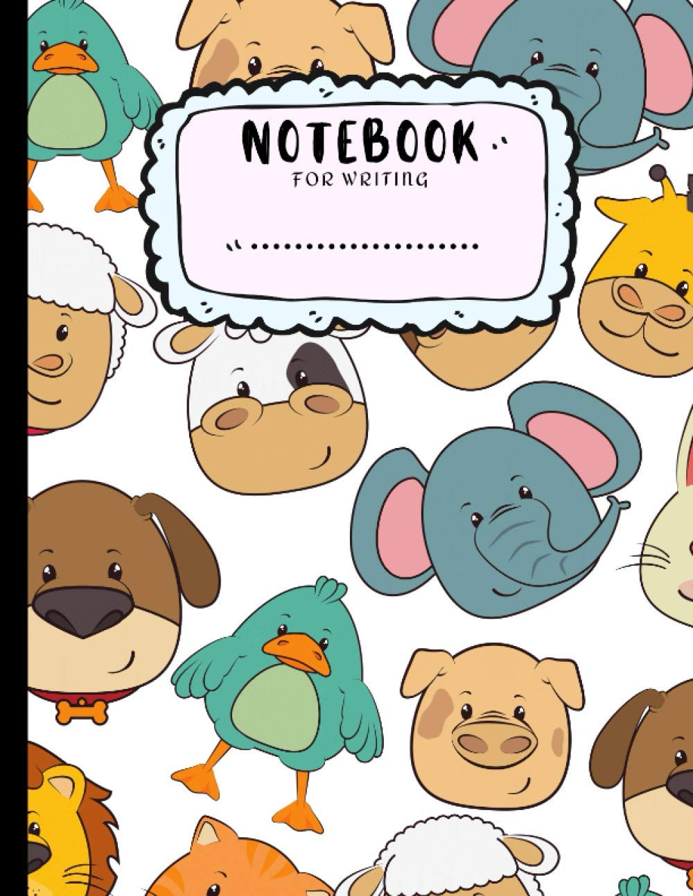 Notebook for writing: College Ruled, Soft Cover, Large Composition Book, 8.5 x 11 inch (21,59 x 27.94 cm), 110 pages for writing
