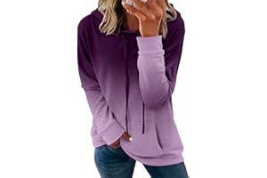 onlypuff Women's Pullover Hoodies Teen Girls Trendy Fall Fashion Tops Hooded Sweatshirts