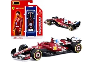 HTLNUZD New 2025 1/64 F1 Model Car SF25#16 Leclerc Alloy Luxury Diecast Formula Racing Miniature, Adult Collectible