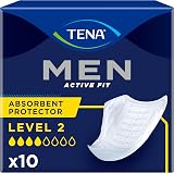 TENA For Men Level 2 Odour Control Incontinence Pads 10 Pack