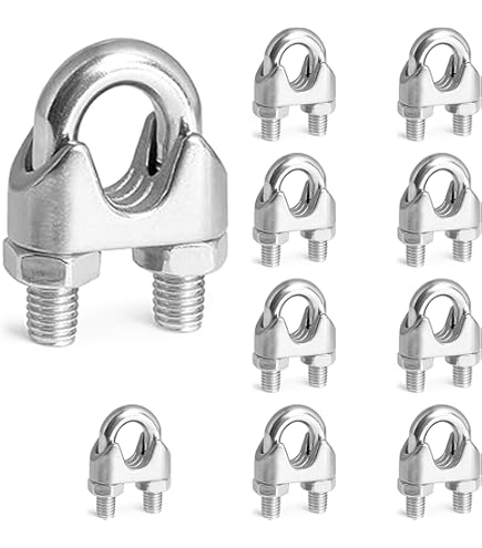 10 Stuks 8-50MM 304 Roestvrij Staal Rubber Gevoerd U Clips Kabel Montage Slang Klem (Color : Black, Size : 25MM 10PCS