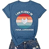 Chicken Shirts for Women Funny Mom Shirt Animal Graphic Tees Farm Country Short Sleeve Tops