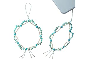 BettDecor Aesthetic Phone Charm - Natural Quartz & Miyuki Seed Beads Phone Chain Strap - Durable, Versatile, & Stylish Phone Wrist Strap for Personal Items
