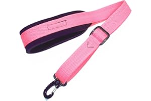Hot Pink Neoprene padded Saxophone strap in 22 colors, locking swivel snaphook for Alto Tenor or Soprano Sax Model SSXW by Legacystraps